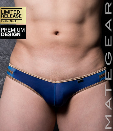 Sexy Mens Swimwear Mini Swim Squarecut - Nae Ji IV (Deep V-Back / Flat Front / Reduced Sides)